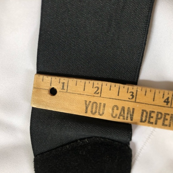 Vtg 1980s Asymmetrical Black Stretchy Waist Belt - Picture 9 of 14